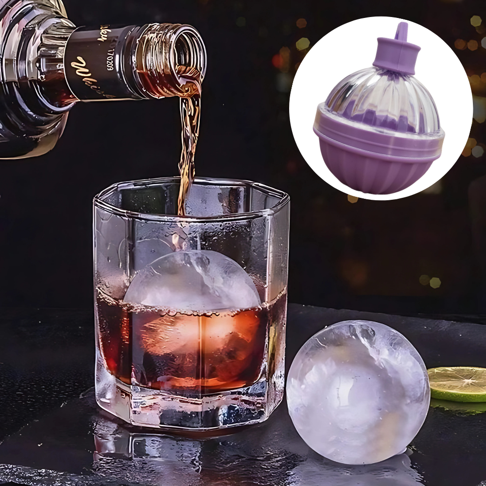 Molde de bola de hielo ara whisky, cóctel y café