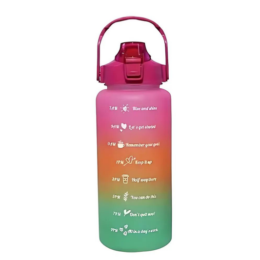 Botilo Motivacional Botella De Agua 2000 ML+ Stikers